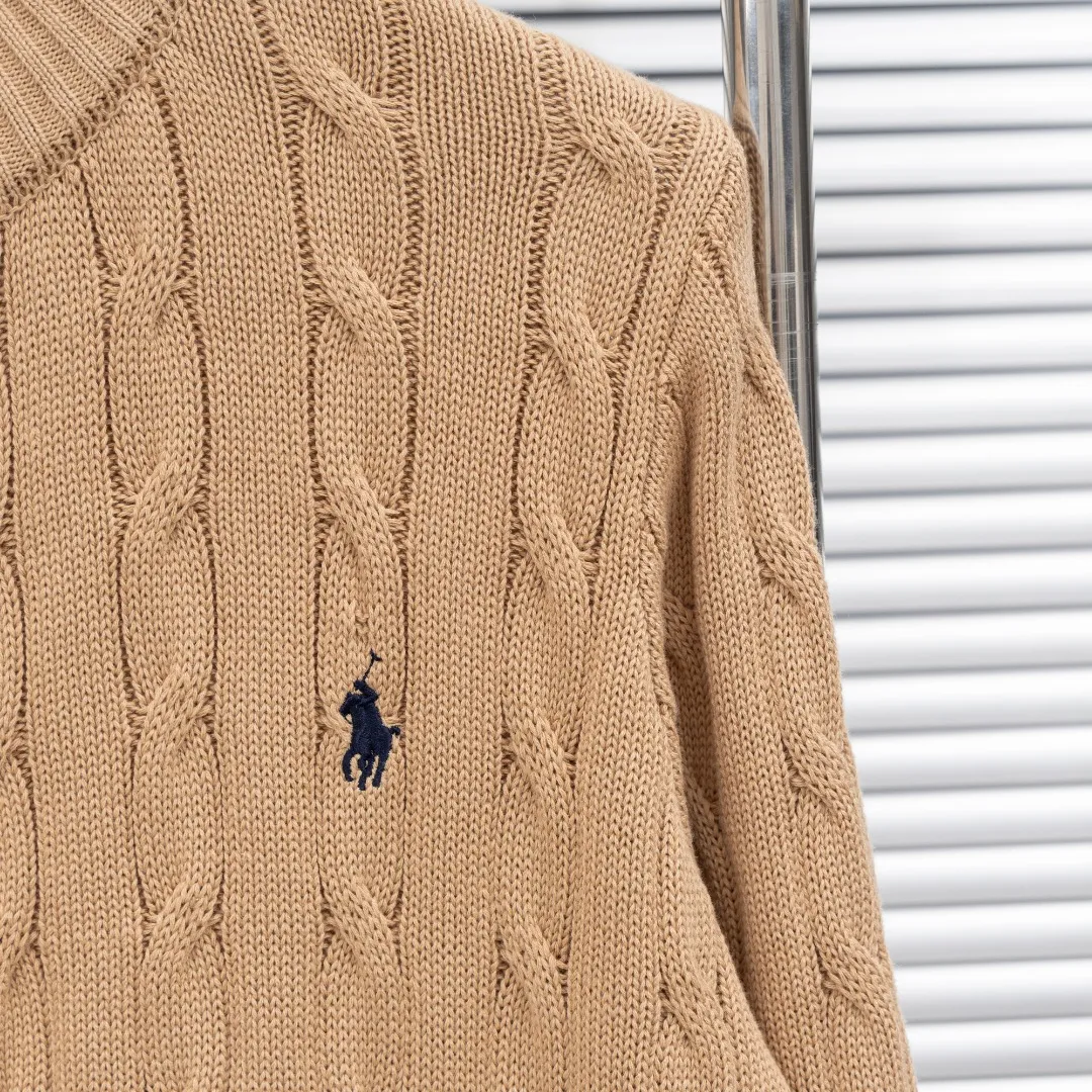 P320 top version (different currencies). You can scan the code to enter the official website. Style: Ralph Lauren POLO Ralph Lauren small label embroidered knitted old money style zipper cardigan jacket. Color: Picture color. Size: S-XL. Fabric: pure cotton. Accessories: full set of customized accessories. No gender distinction. Same style for men and women.